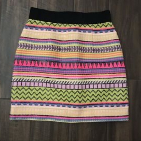 NWOT! Milly Rafia Neon Mini Skirt, Size 2 - Picture 9 of 9
